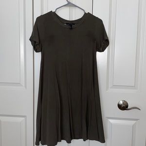 olive green tshirt dress